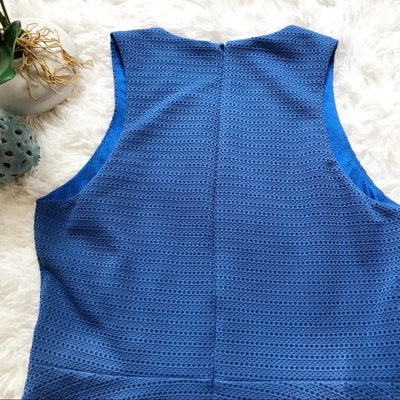 Design Lab | Cobalt Blue Fit and Flare Dress - Picture 6 of 6